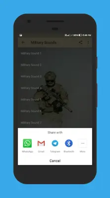 Military Sounds android App screenshot 0