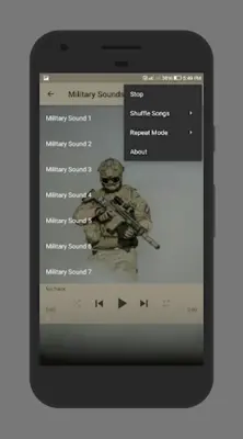 Military Sounds android App screenshot 1